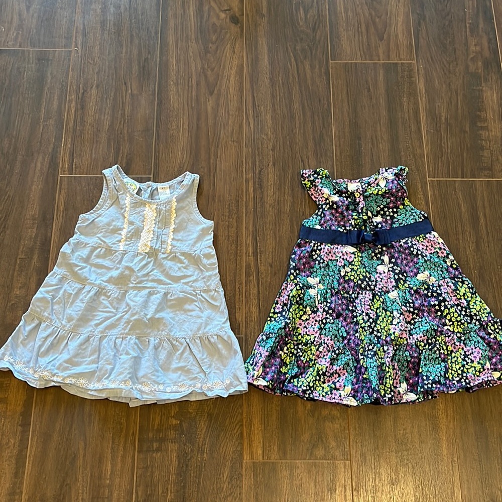 Two girls summer dresses. Size 4T